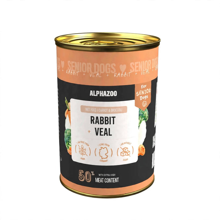 Veal & rabbit meal for seniors – Delicious wet food for dogs